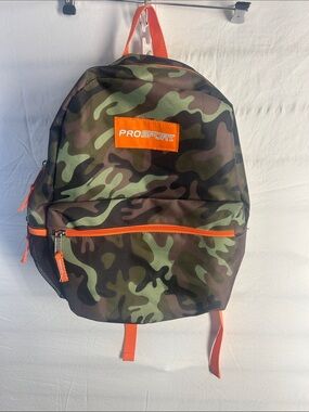 Prosport Camo Backpack in Green and Orange